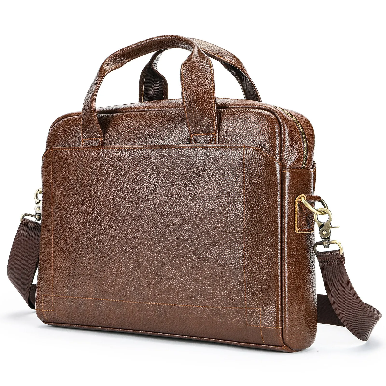 Mens Leather Briefcase Genuine Cowhide Laptop Bag For Business Attache Case For Men A4 Size Handbags For Male From Breezybackpack 392.76 DHgate.Com
