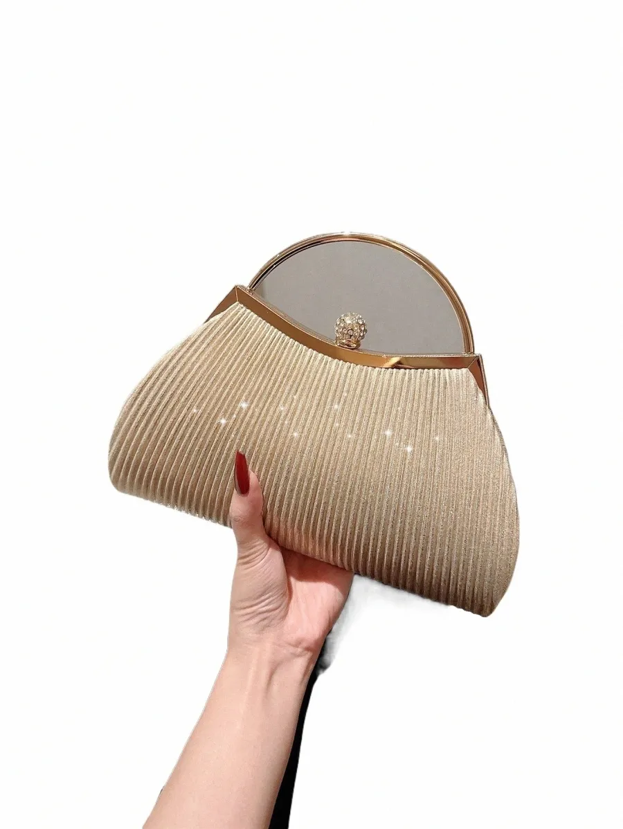 Sac à Main Clutch Bracher Emden Luxe Avec Cristaux Swarovski - Cuir - Occasion Rare