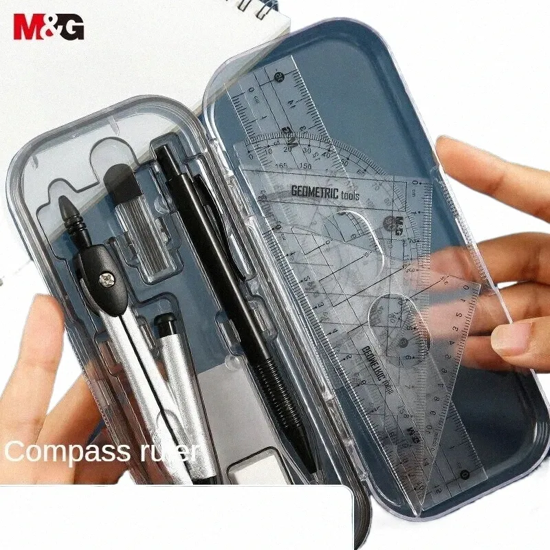 Compass Geometry Tool Mr. Pen- Compass And Protractor Set, Blue