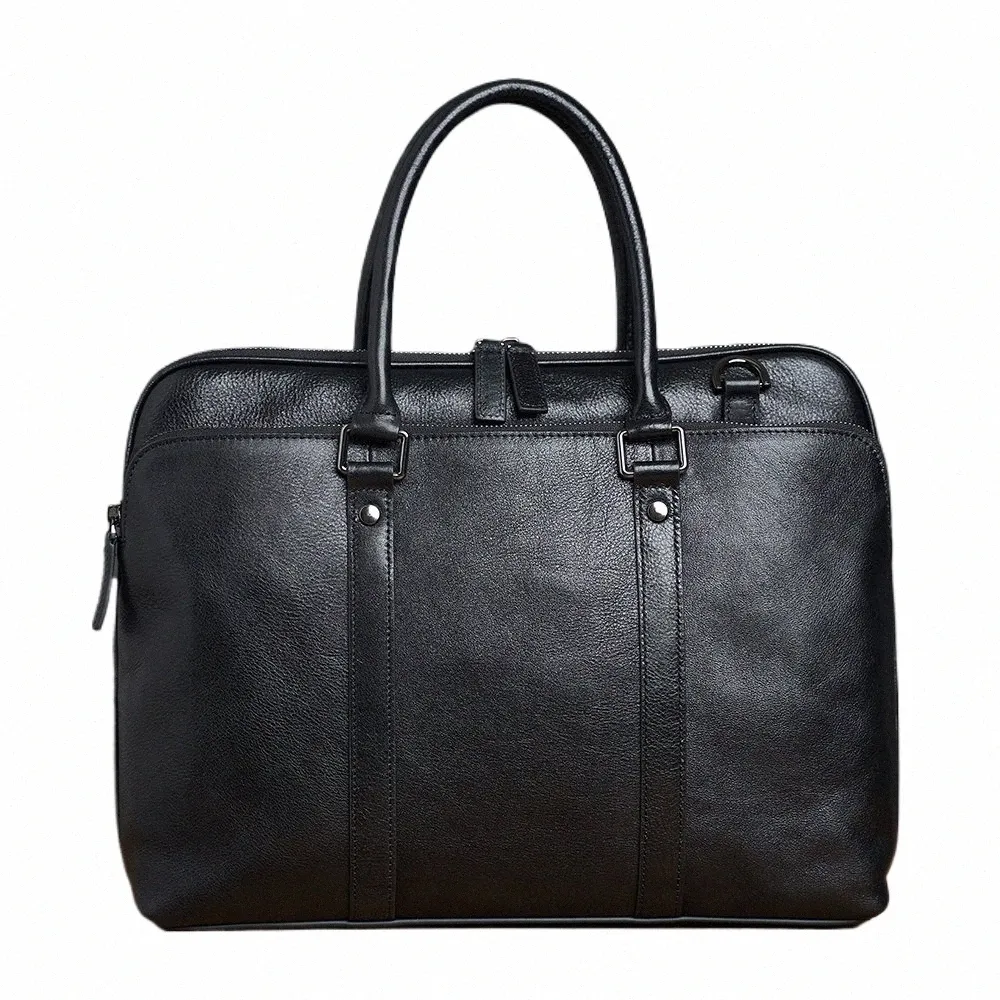 定番の冬ギフト DHgate.com:ZRCX Genuine Leather Mens Briefcase: Premium サロペット・オーバーオール・オールインワン