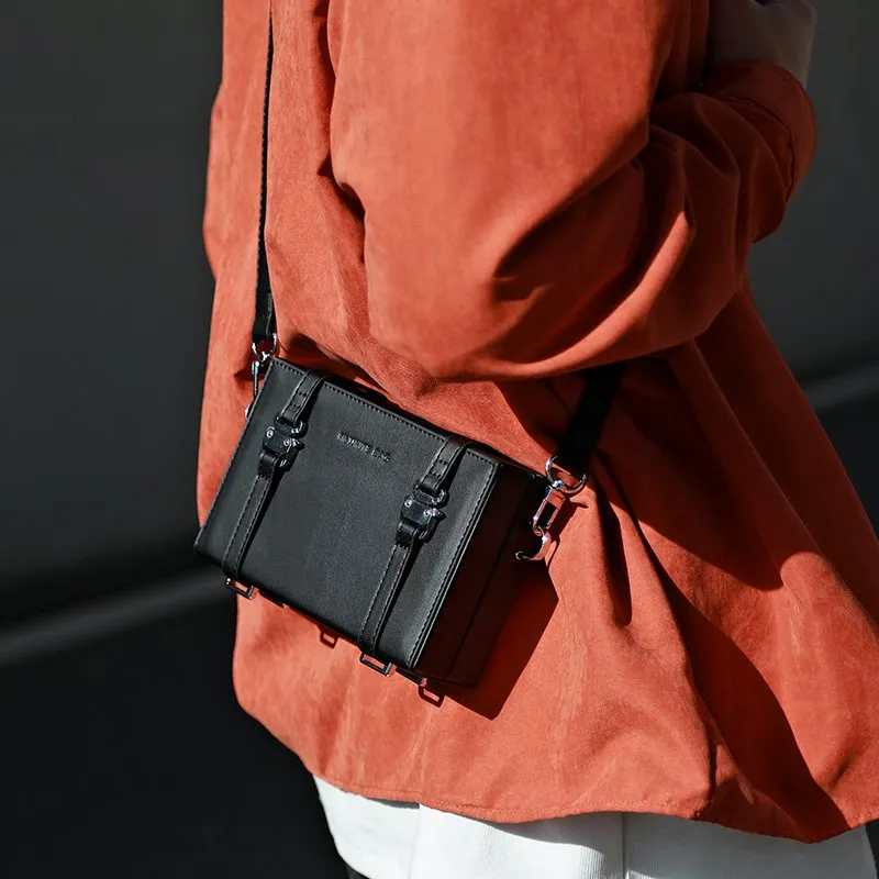 Small Square Leather Crossbody Bag For Men Unisex Soft PU Leather Shoulder Bag Casual Phe Purse 2024 Collection From Chicsatchel 31 DHgate.Com
