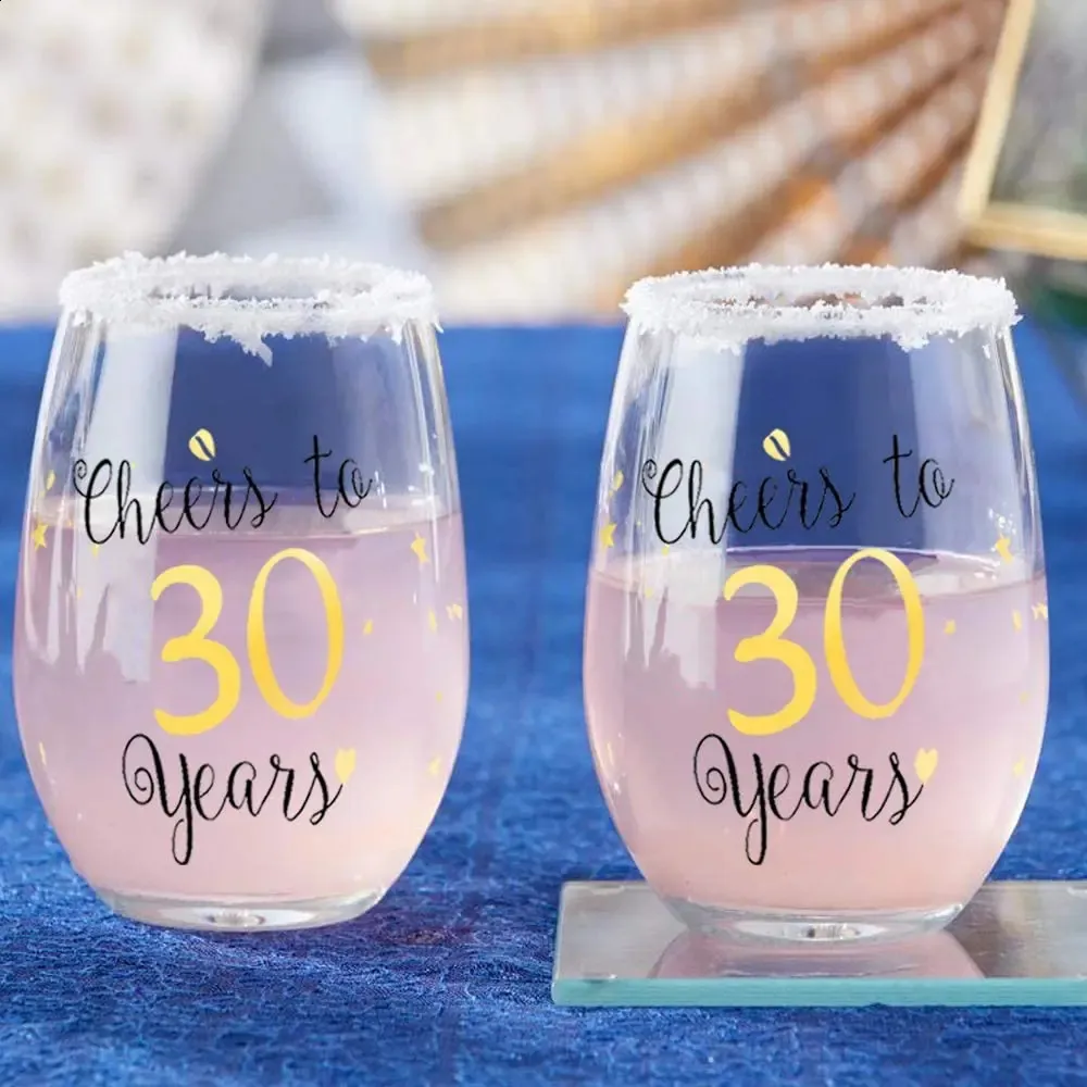 36 Piece Steless Unbreakable Crystal Clear Plastic Wine Glasses Set Of 36 (12 Ounces - Pink - View #7