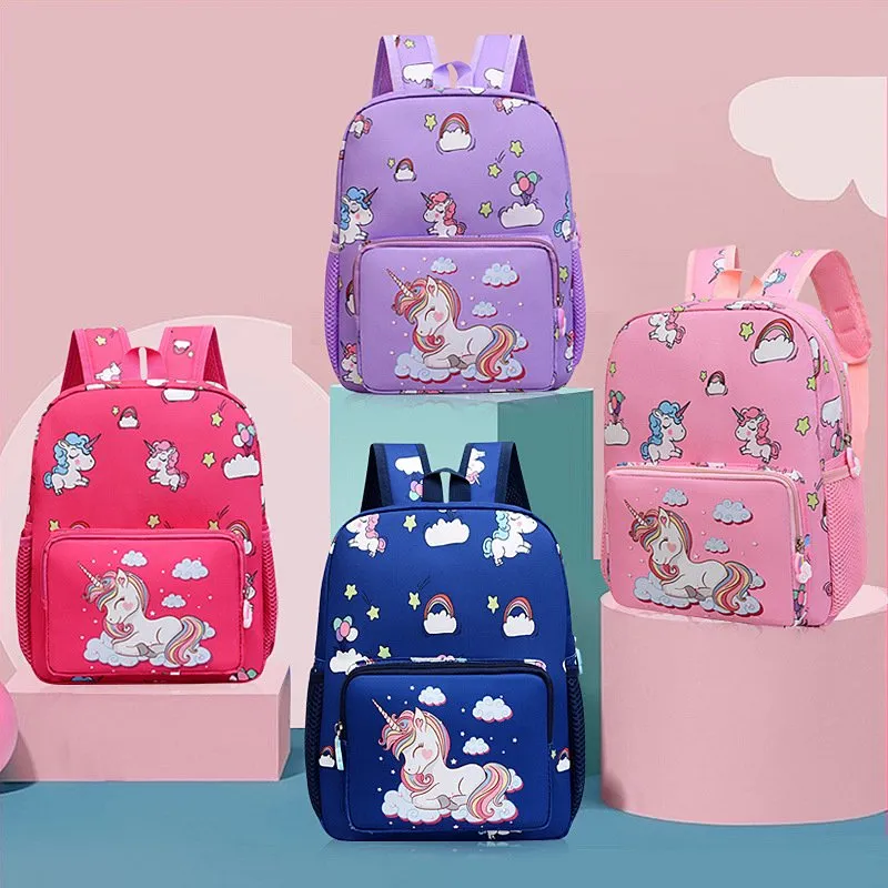 Toddler Unicorn Backpack With Chest Strap & Whistle - Small (10x4x12 In), Lightweight, Adjustable Straps, Name Tag - View #9