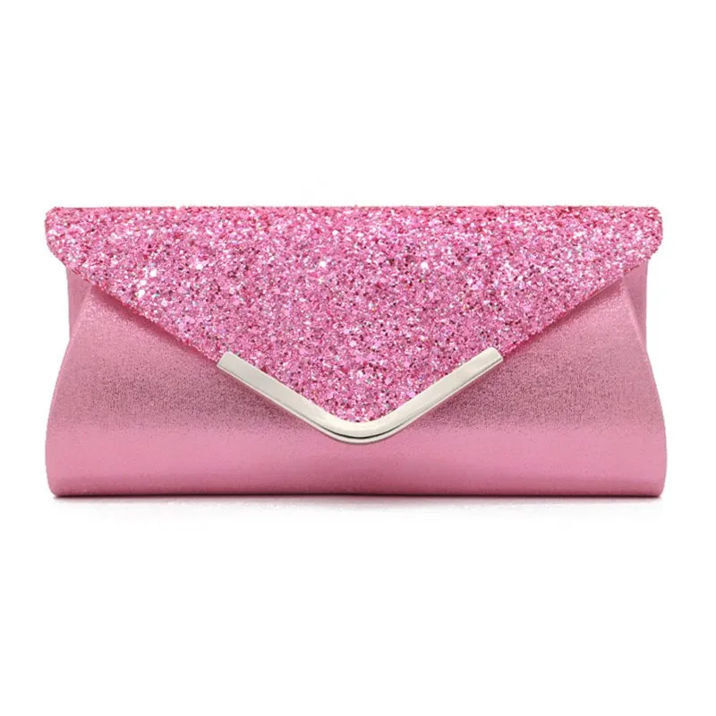 thumbnail image 2 of A2ZUKFASHION Women's Faux Suede Clutch Bag – Multicoloured Plain – Detachable Chain – Wedding Party Evening Handbag – UK Made 2 of 5