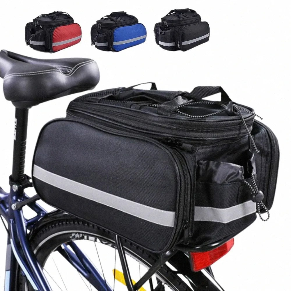 Large Capacity Bicycle Rack Bag MTB Bike Trunk Pannier, Cycling