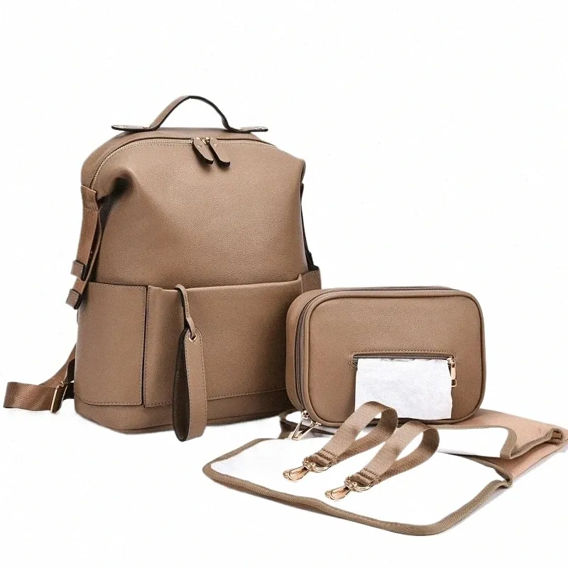 Skip Hop Diaper Bag PU Leather Baby Diaper Bag Large Nappy