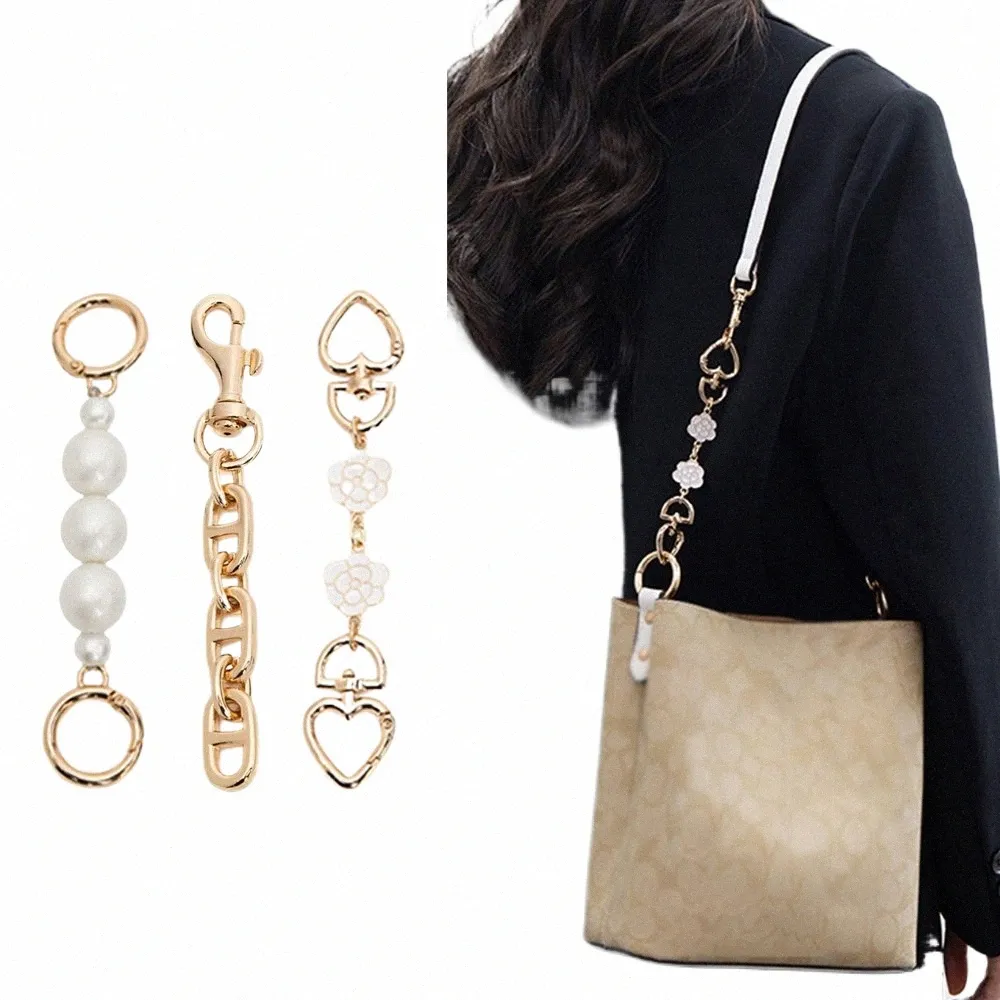 Heart Chain Strap for Handbags DIY Colorful Crossbody Bag Extender Chain Charm
