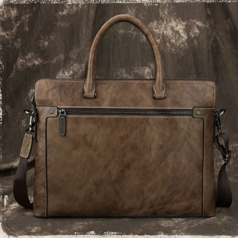 100 Genuine Leather Laptop Bag For Men Stylish Business Travel Briefcase With Dual Use Shoulder Strap Perfect For Office Workers From Breezybackpack 503.16 DHgate.Com