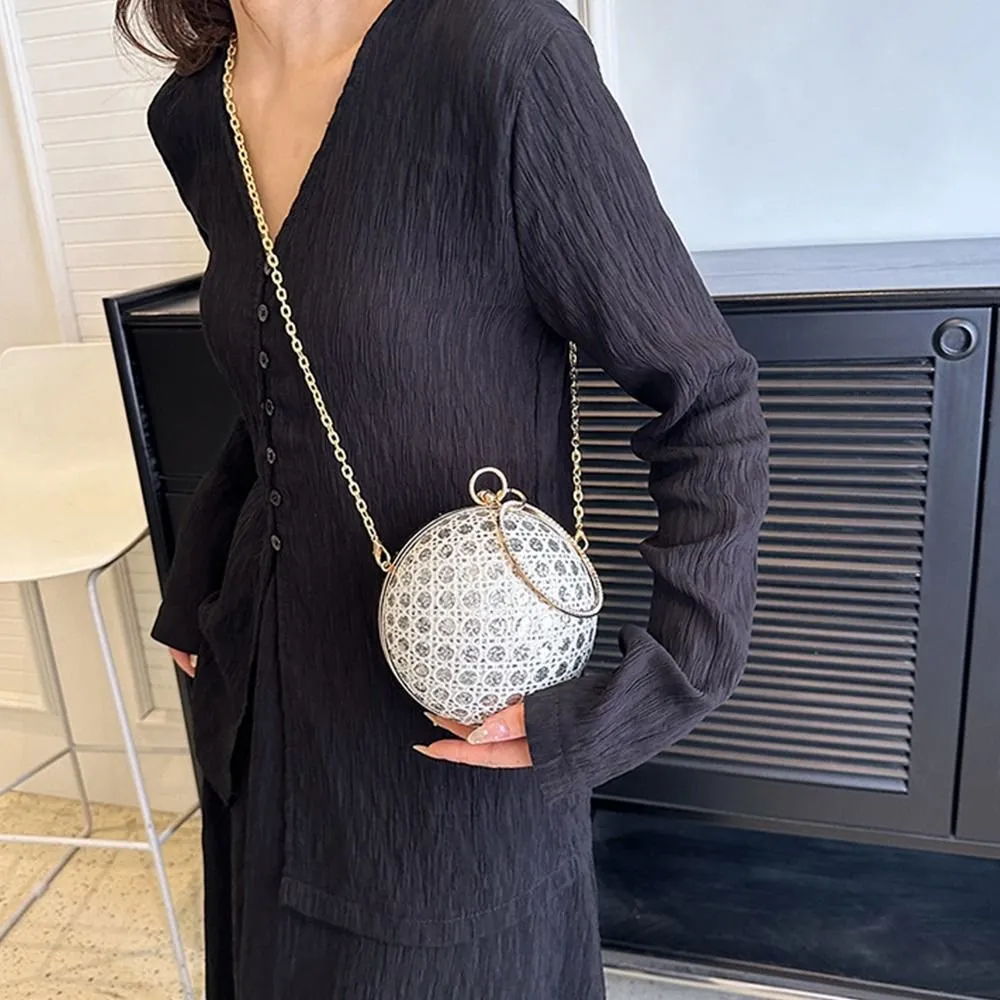 Glitter ball bag hotsell