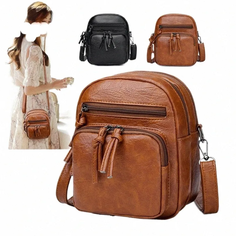 DHgate.com:Vintage Crossbody Bag for Women - Soft PU Leather