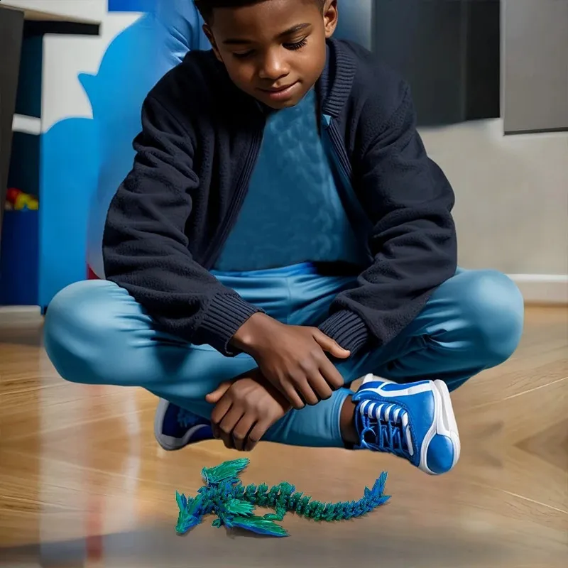 1/2PCS 3D Printed Dragon With Egg Articulated Dragon Full Body Joints