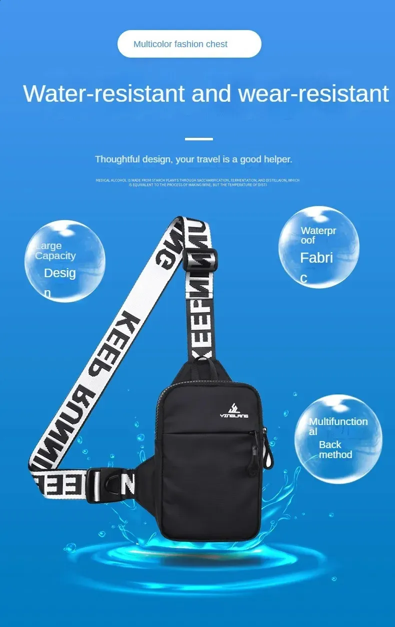 DHgate.com:Mini Chest Bag: Stylish Outdoor Sports Shoulder