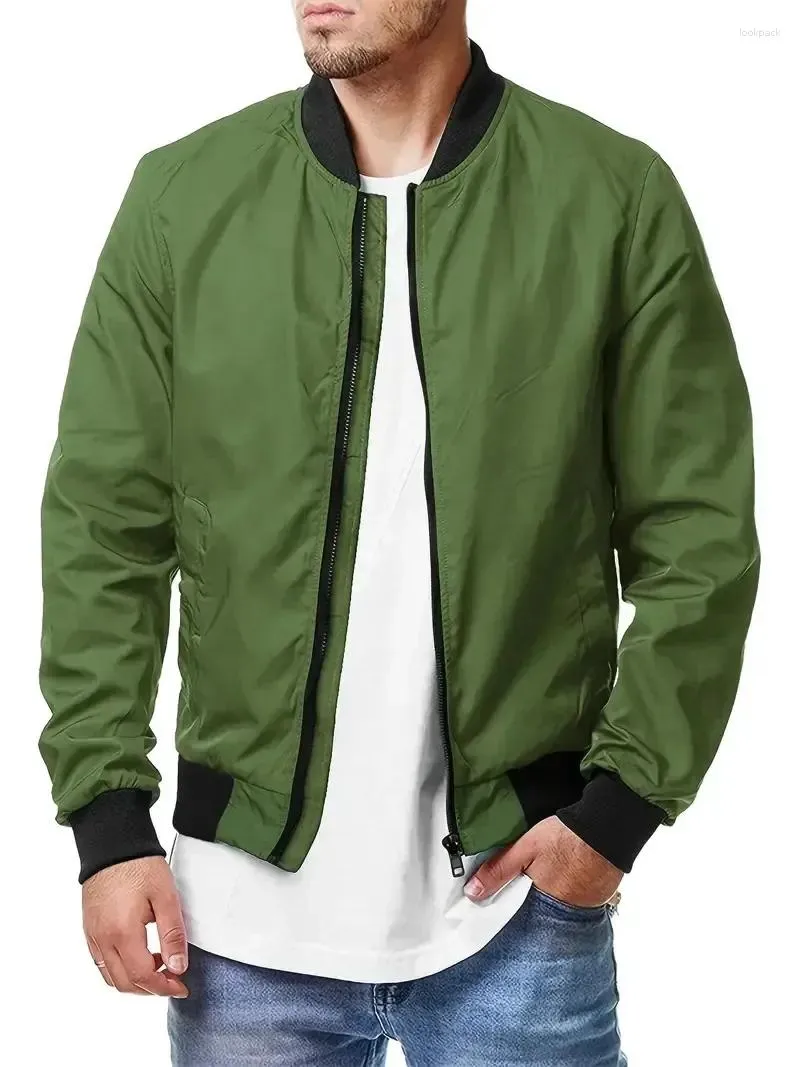 DHgate Versatile Spring Autumn Mens Jacket Casual Fashion Zippered Thin Coats for Men S 5XL Apparel