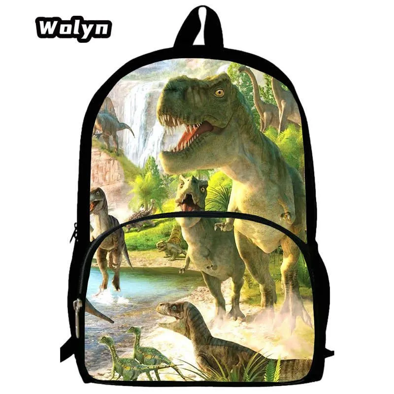 DHgate Jurassic Dinosaur School Backpacks with Large Capacity for School Boys and Girls Bags Luggage Accessories