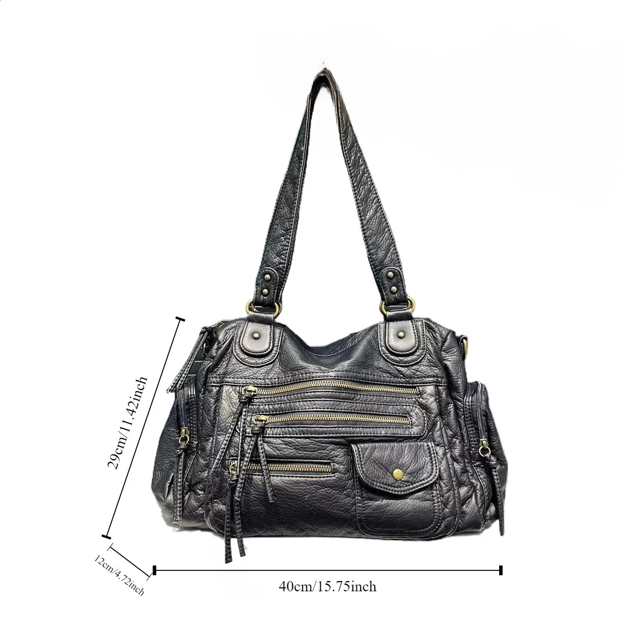 Y2K Spicy Girl One Shoulder Crossbody Bag Mini Soft PU Leather 