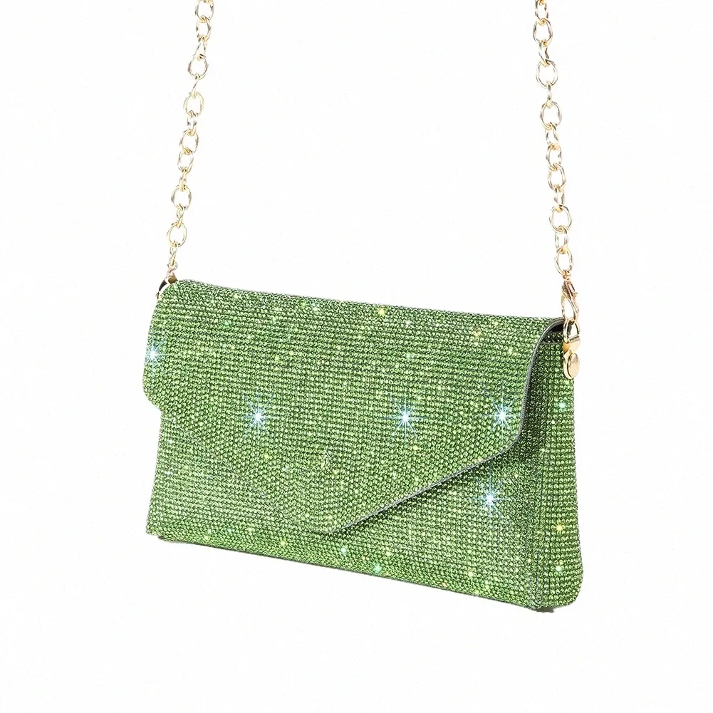Sparkling Mini Rhinestone Handbag Women s Glitter Clutch Purse for Prom Banquet Wedding Party