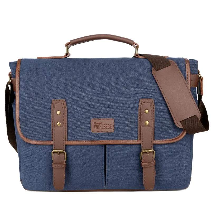 【BBYB】24FW★ MARCE Unisex Briefcase Korchmar - Men's Waxed Canvas Briefcase with iPad Sleeve