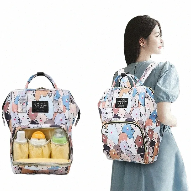 Large Capacity Diaper Backpack Multifunctional Mummy Bag
