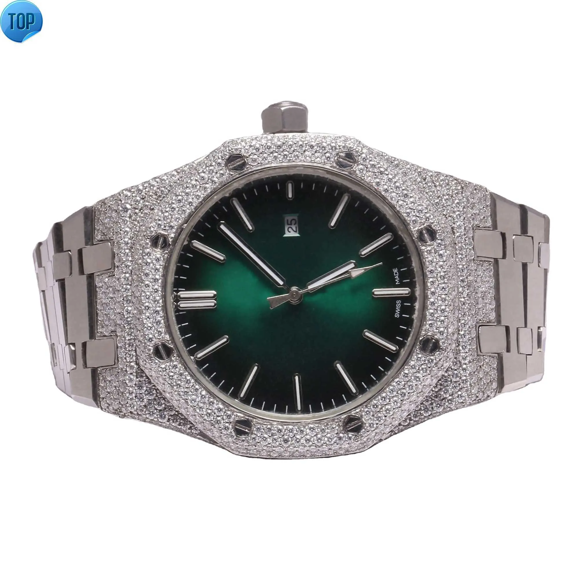 Iced Out Hip Hop Watch: Luxury Diamond Wrist Watch for Men Big Dial,  Fashionable Bling, New Style, Perfect Gift, Buy Now!