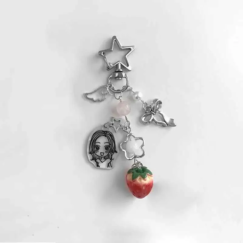 Anime Keychain Charm, Handmade Y2k Style Keychains From
