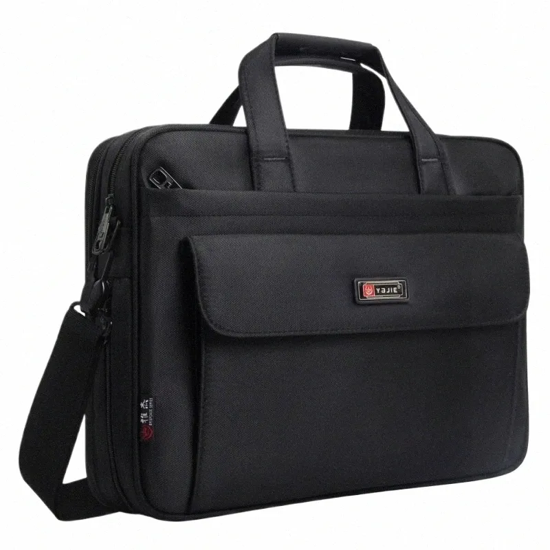 Large Waterproof Canvas Briefcase for Men Inch Laptop Bag,  Business Work Bag, Office Messenger Bag Durable Stylish