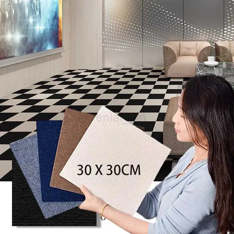 10-Pack Self-Adhesive Carpet Tiles - Peel & Stick Floor Mats For Bedroom, Living Room & Office 6 thumbnail image