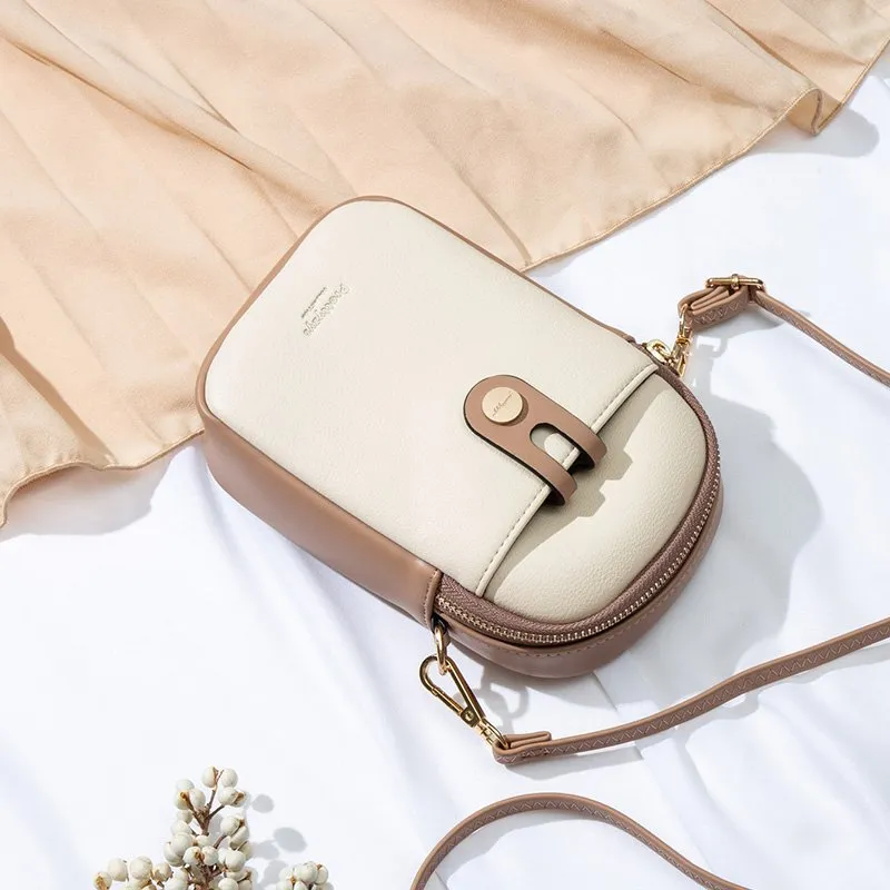 GUCCI Micro Gucci Sima Bamboo Blue Gold Hardware Leather