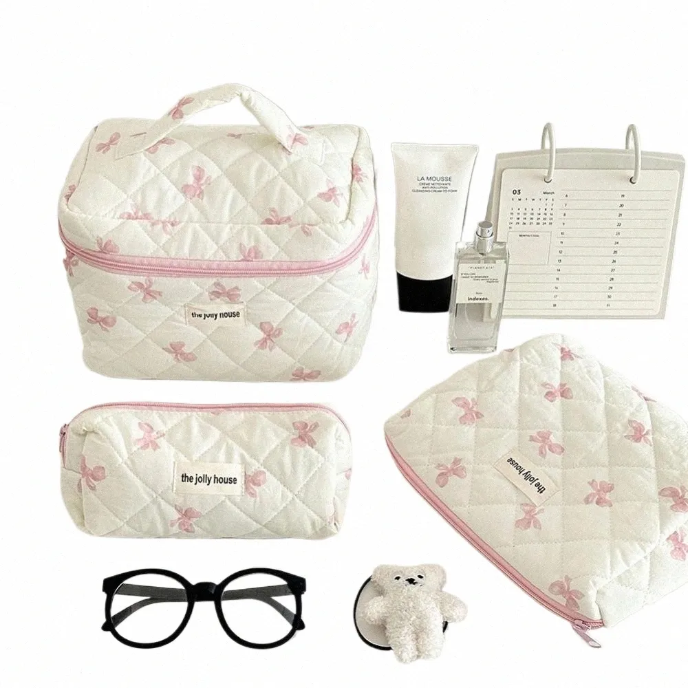 Large Capacity Cosmetic Bag Floral Makeup Organizer Pouch, Cute Travel  Toiletry Bag, Zippered Handbag for Women, Portable Storage Case