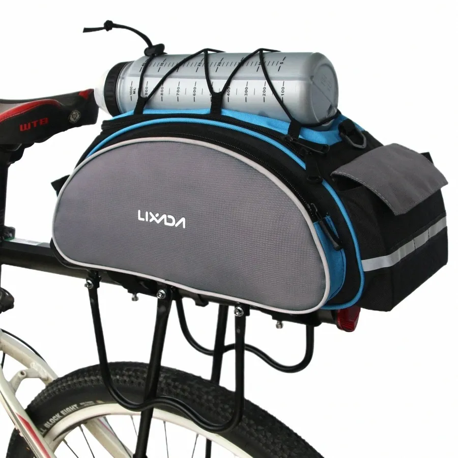 Bike Rack Bag Lixada 13L Bike Pannier Bag Waterproof Rear Rack