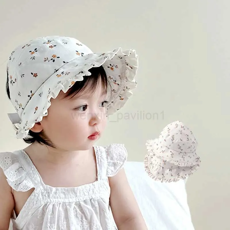 Save Big on Bulk Bucket Sun Hats Childrens Beach Hats Floral Print Baby  Bucket Hat With Ruffle, Summer Sunscreen Fisherman Cap, Empty Top Design  For