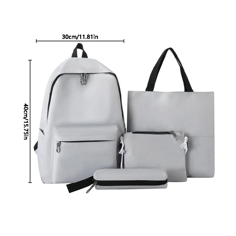 卸売 DHgate.com:4PCS Set Backpack Casual Waterproof Cloth Oxford ミュージック