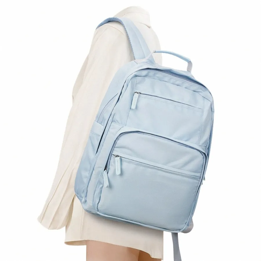 Cute Simple School Backpack Protective College Bag for Junior High  School Students Multi-Color Options Lightweight Durable