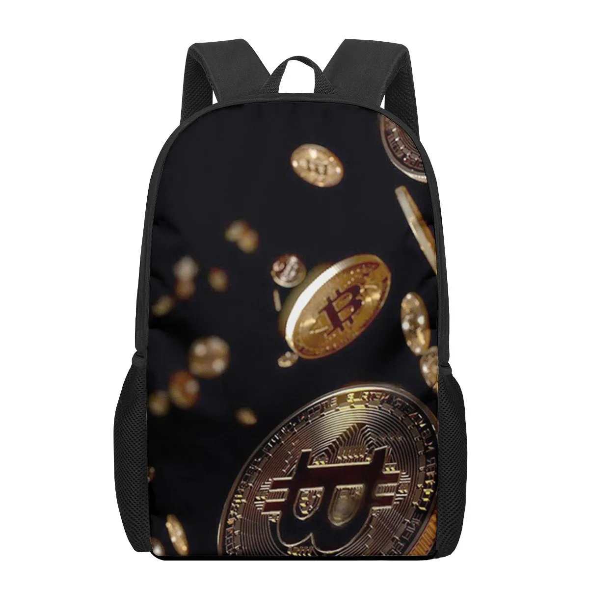 Bitcoin & Crypto Print Backpack - 16-Inch Teen School Bag for Boys, Girls,  & Students - Durable & Stylish School Bag from Dhgate School Bags - price  32.63