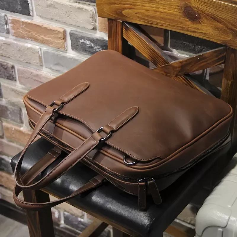 DHgate.com:Japanese Leather Briefcase for Men: Luxurious