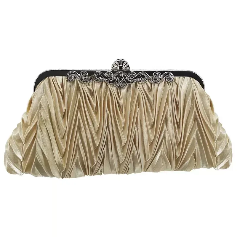 Women\'s Vintage Shell & Satin Evening Handbag s-l400.jpg main image 3