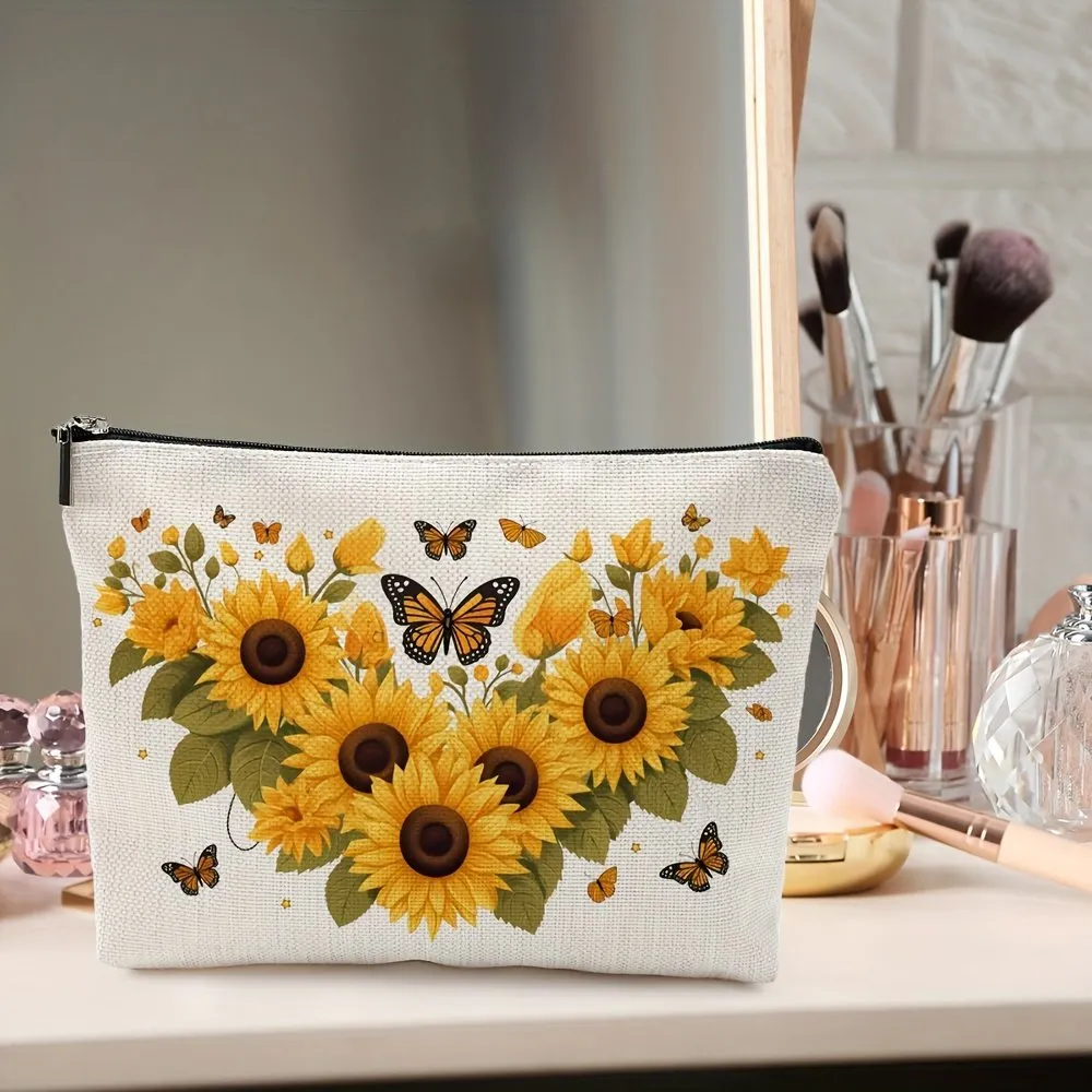 Sunflower makeup bag deals