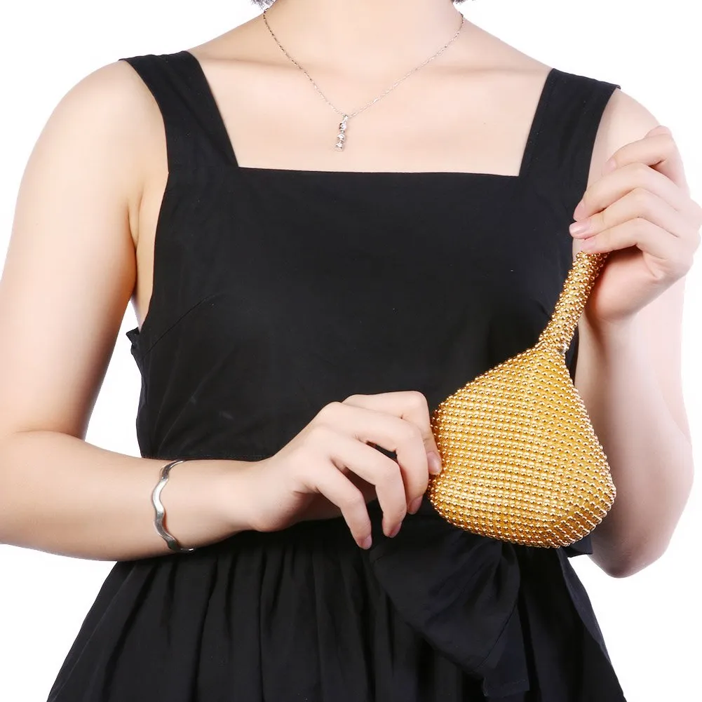slim fit dress slacks Olga Berg Hollie Pleated Clutch main image 1