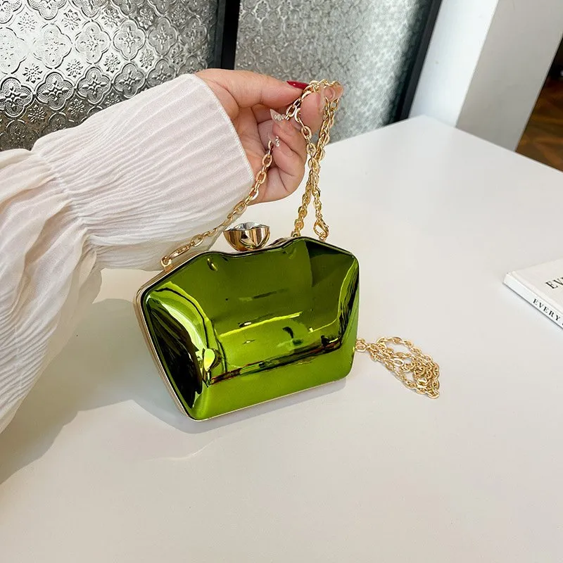 Luxury Gold Geometric Clutch Purse Versatile Crossbody Bag With Chain For Women From Chicsatchel 26.73 DHgate.Com