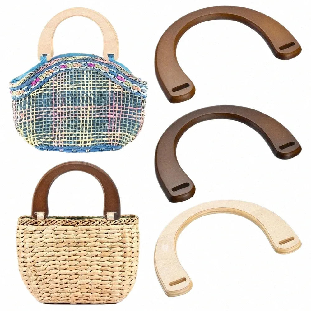 Wooden Bag Handle: U-Shaped Replacement for DIY Handbags Purses Natural  Wood, Handcrafted Accents, Large Ring Design