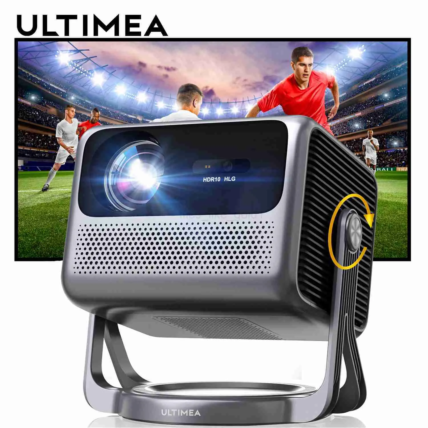 4K Android TV Projector, 90 Full HD 1080P Smart Wifi Bluetooth ...