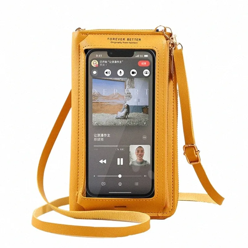 Touch Screen Cell Phone Bag Crossbody RFID Wallet Shoulder Bag