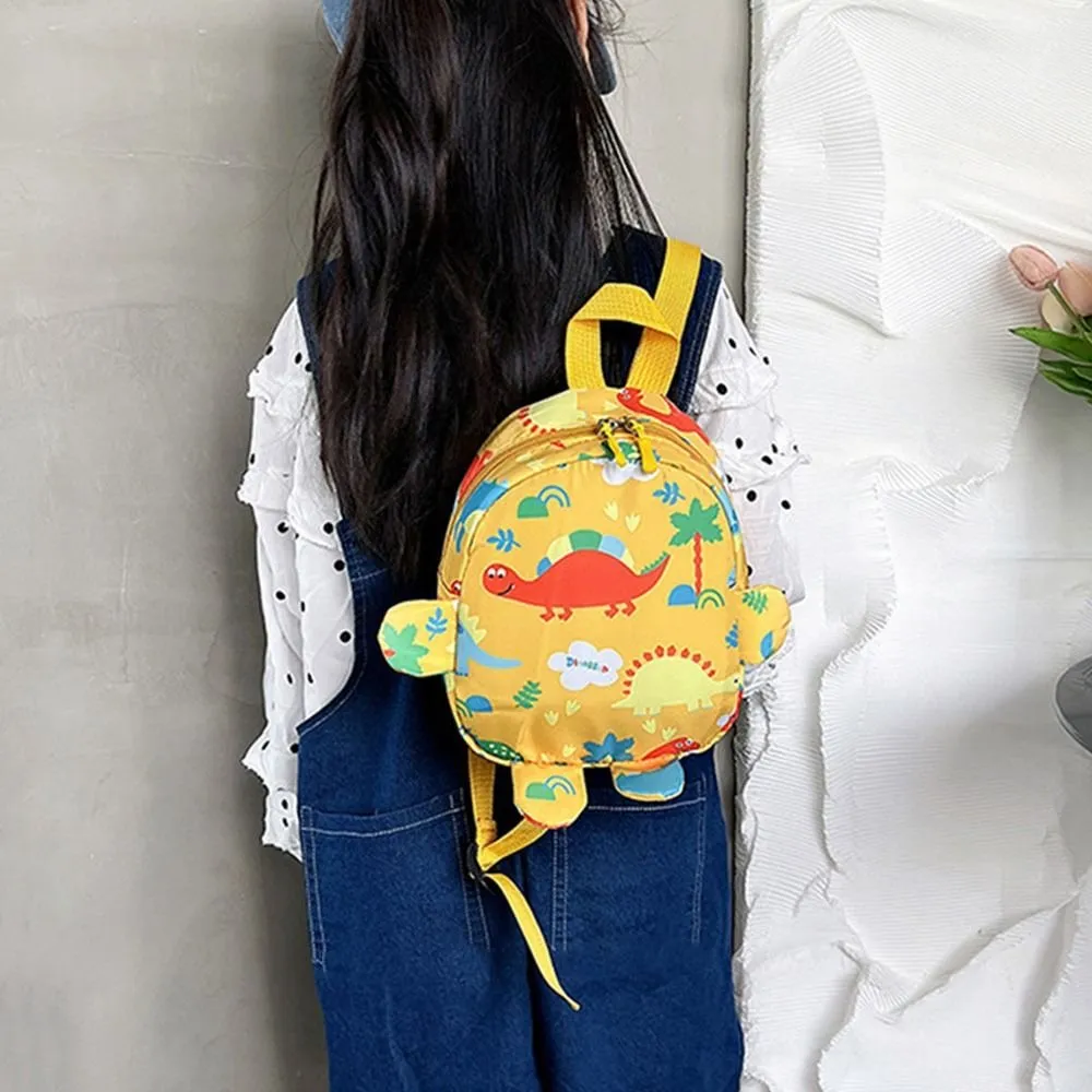 Kids Kindergarten School Backpack - Frog Design Bookbag With Chest Strap, 16.5x12x5.4 Inch