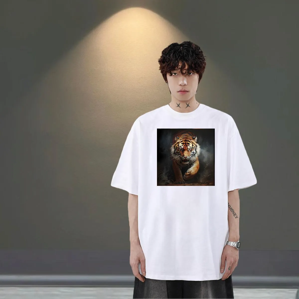 TOP Quality Couples T Shirts 230g 100% Cotton Hip Hop From