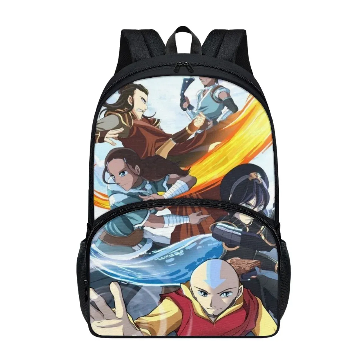 Avatar The Last Airbender Backpack 17 Inch - Aang, Zuko, Katara, Toph & Appa Design, Durable Daily Use Bag For School, Travel, Fans - View #5