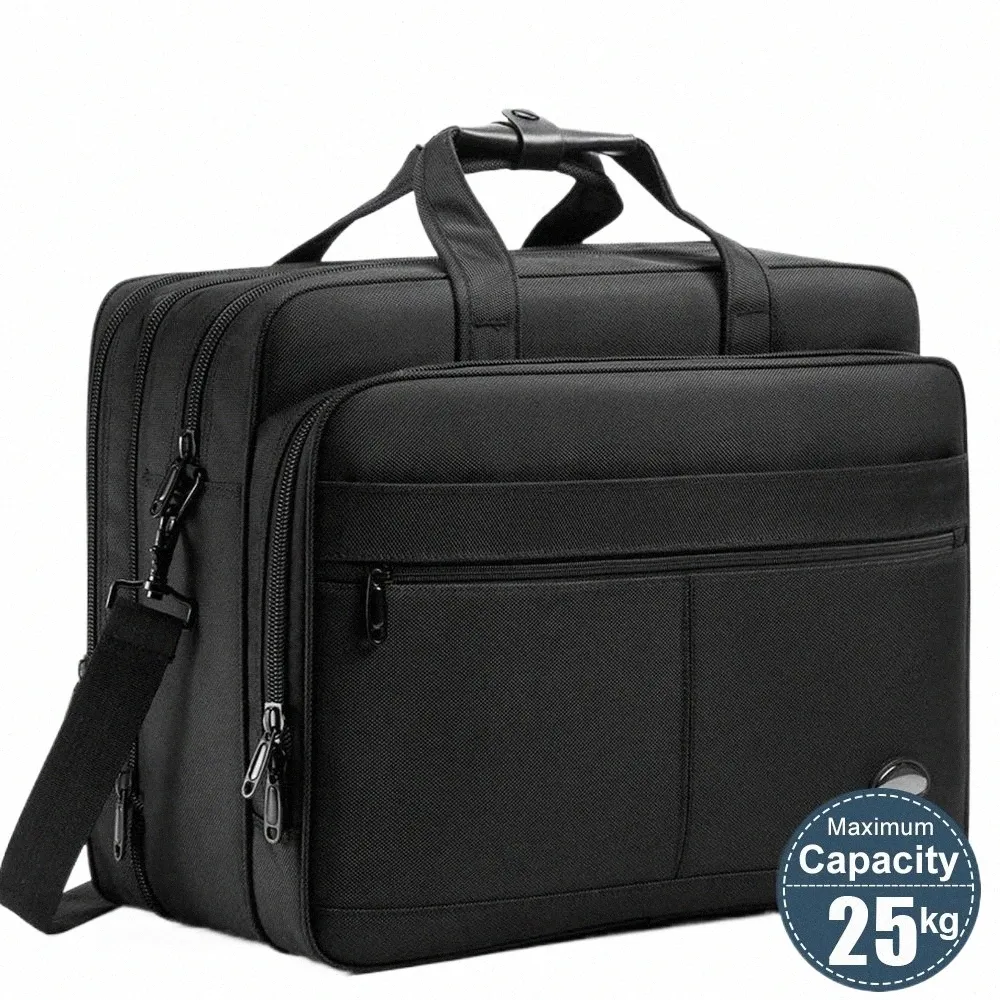 Extra Large Canvas Laptop Bag for Men 17, 19 Inch Business  Briefcase, Shoulder Messenger Work Bag Durable Spacious