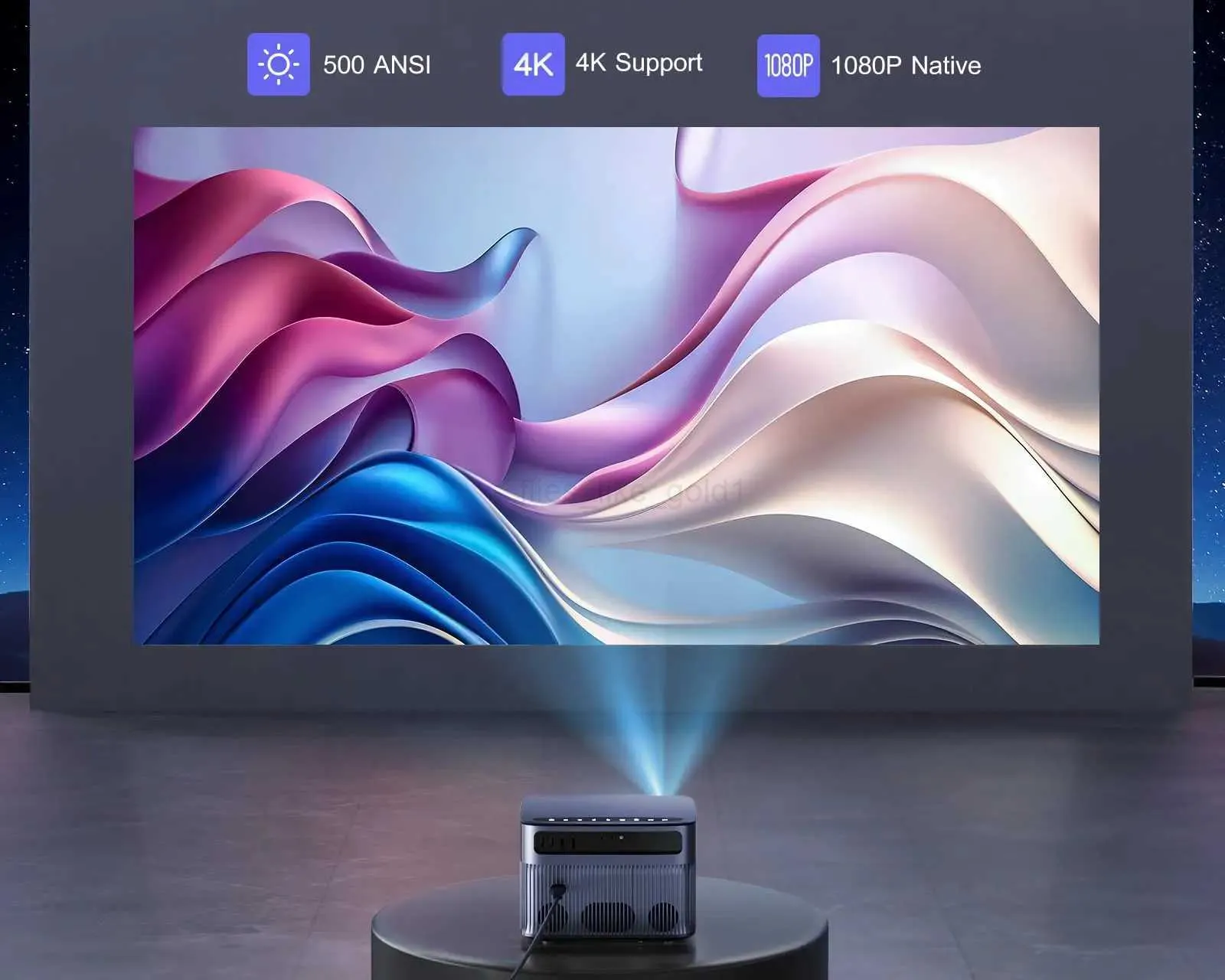 WiMiUS P64 PROJECTOR プロジェクター WiMius P64 Projektör: Ultimate 4K Home Sinema, 500 Yi TL7
