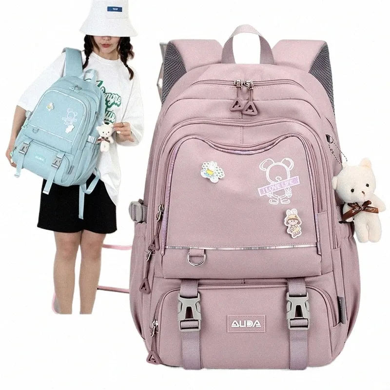 Kawaii Kids Backpack Large School Bag for Girls, Waterproof