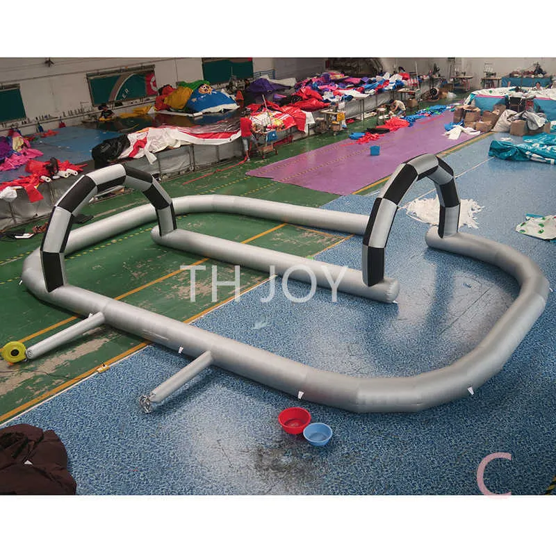 Giant Inflatable Race Track for Go Karts - Outdoor Racing Fun ...