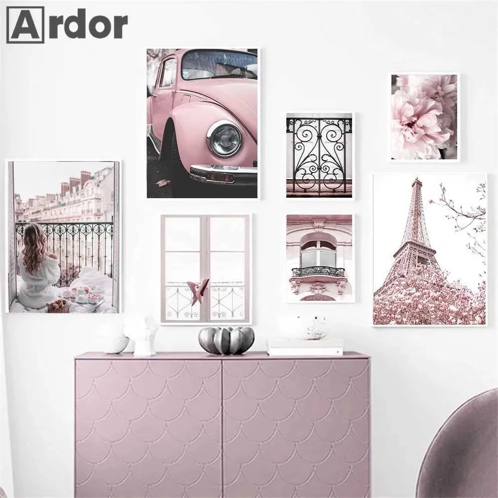 Paris Eiffel Tower Painting: Elegant Woman Art Print, Peony Accent Canvas,  Romantic Home Decor From Madly_in_love, $2.66 | DHgate.Com, image size:1000x1000