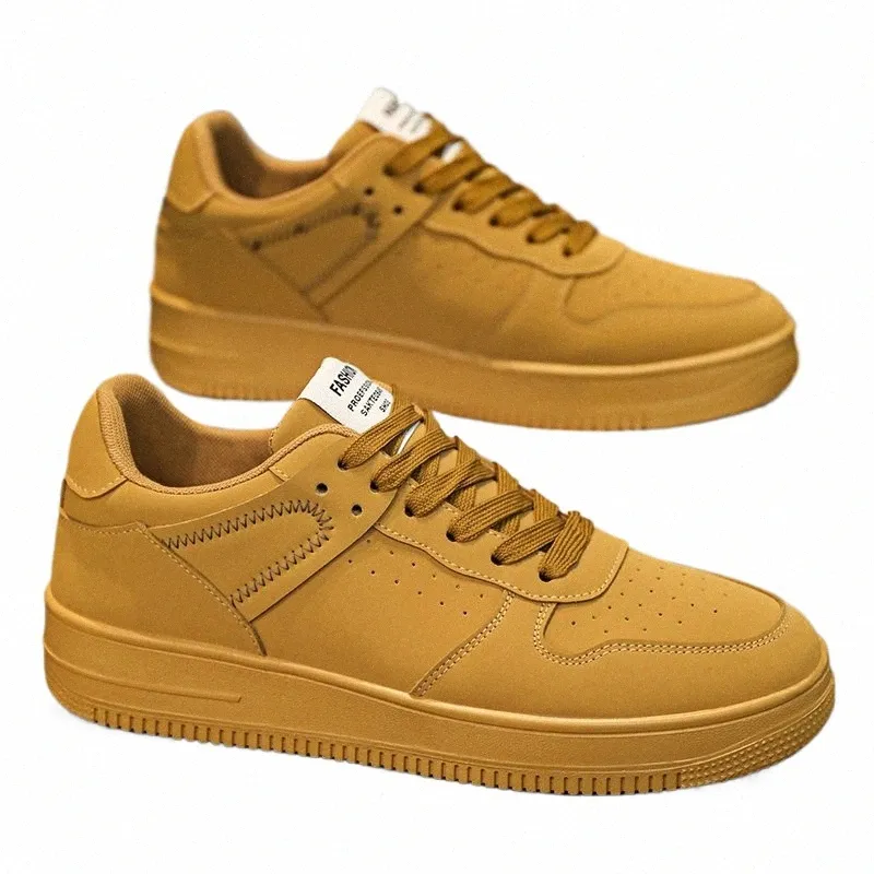 Men's Casual Sneakers: Lightweight PU Leather Walking Shoes Breathable,  Flat White Tennis Style, Zapatillas Hombre Comfort Style